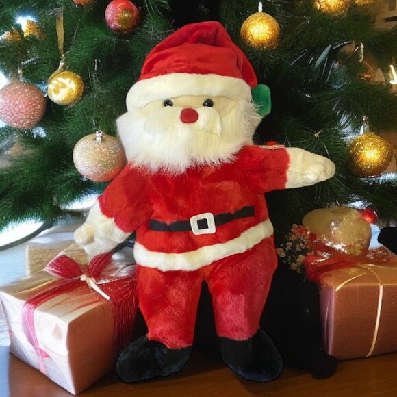 Ty Beanie Buddies Santa Beanie Baby Christmas Plush Toy Red & White 14” w/ Tag - Picture 7 of 15